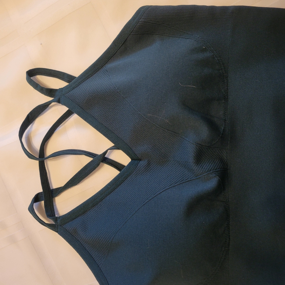 Soma Deep Green Strappy Sports Bra